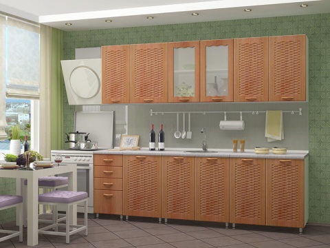 Кухонный Гарнитур Ирина МДФ 2500 мм