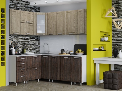 Кухонный Гарнитур Лофт 1600*2000 мм/Разные Цвета