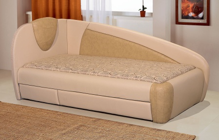 Тахта Угловая Лейла с Ящиком для Хранения и Матрасом/Разные Цвета 900 х 2000 мм