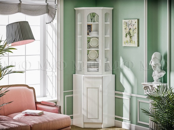 Буфет Кармен Угловой МДФ (Ш-580 x Г-580 х В-2270 мм)/Разные Цвета